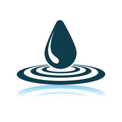 Sticker - Water Drop Icon