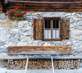 Canvas Print - Alpenhütte