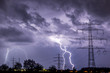 © DK Photography - Lightning Strike into Powerlines