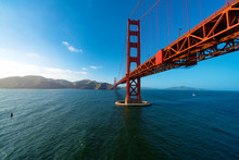 Aerial View Of The Golden Gate Bridge In San Francisco, CA