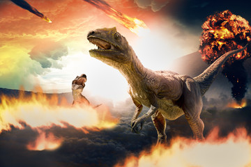 Naklejka dinozaur smok 3d zwierzę wpływ
