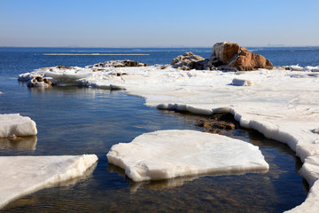 Canvas Print - sea ice natural scenery