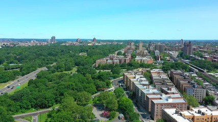 Wall Mural - 4k aerial video The Bronx NY