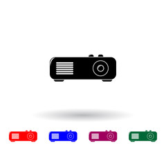 Poster - projector multi color icon. Elements of technology set. Simple icon for websites, web design, mobile app, info graphics