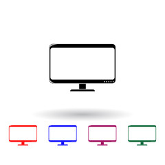 Poster - monitor multi color icon. Elements of technology set. Simple icon for websites, web design, mobile app, info graphics