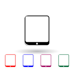 Aufkleber - the tablet multi color icon. Elements of technology set. Simple icon for websites, web design, mobile app, info graphics