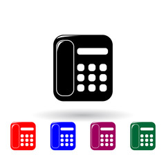 Aufkleber - home phone multi color icon. Elements of technology set. Simple icon for websites, web design, mobile app, info graphics