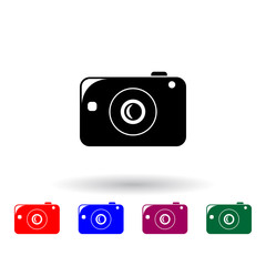 Poster - camera multi color icon. Elements of technology set. Simple icon for websites, web design, mobile app, info graphics