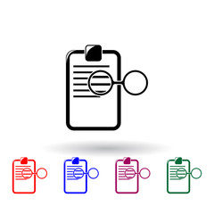 Poster - recipe and glasses multi color icon. Elements of science set. Simple icon for websites, web design, mobile app, info graphics