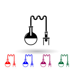 Poster - laboratory multi color icon. Elements of science set. Simple icon for websites, web design, mobile app, info graphics