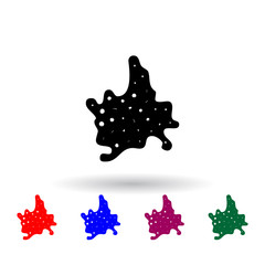 Poster - chemical fluid multi color icon. Elements of science set. Simple icon for websites, web design, mobile app, info graphics