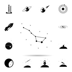 Poster - Constellation icon. Universal set of space for website design and development, app development