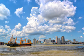 New Orleans from the mississippi river