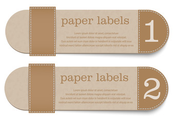 Wall Mural - Empty paper label