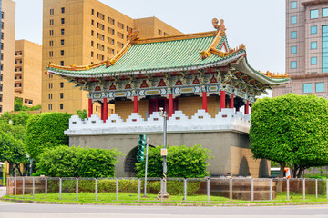 Wall Mural - Scenic colorful view of the East Gate in Taipei, Taiwan