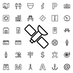 Aufkleber - Navigator satellite icon. Universal set of navigation for website design and development, app development