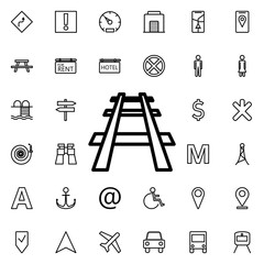 Poster - Zigzag sign icon. Universal set of navigation for website design and development, app development