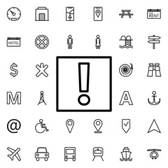 Poster - Token of attention icon. Universal set of navigation for website design and development, app development