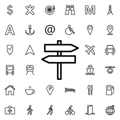 Poster - Bathing place icon. Universal set of navigation for website design and development, app development