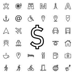 Aufkleber - Directions of roads icon. Universal set of navigation for website design and development, app development