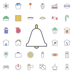 Poster - bell icon. universal set of web for website design and development, app development