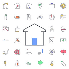 Aufkleber - House icon. Universal set of web for website design and development, app development