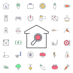 Aufkleber - In search of a home icon. Universal set of web for website design and development, app development