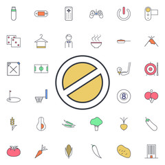 Aufkleber - Prohibition icon. Universal set of web for website design and development, app development