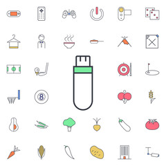 Aufkleber - Flash card icon. Universal set of web for website design and development, app development