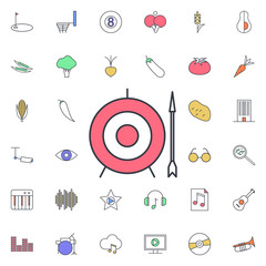 Aufkleber - Arrow and target icon. Universal set of web for website design and development, app development