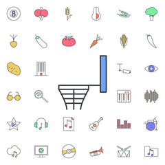 Aufkleber - Basketball basket icon. Universal set of web for website design and development, app development