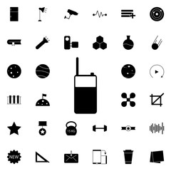 Aufkleber - portable radio icon. Universal set of web for website design and development, app development