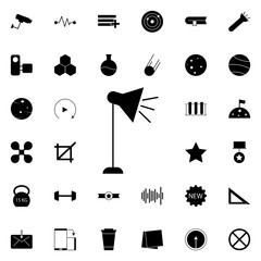 Aufkleber - table lamp icon. Universal set of web for website design and development, app development
