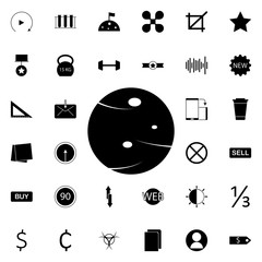 Aufkleber - planet icon. Universal set of web for website design and development, app development