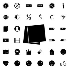 Poster - layers of paper icon. Universal set of web for website design and development, app development