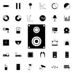 Aufkleber - acoustic system icon. Universal set of web for website design and development, app development