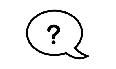 Poster - Question mark FAQ icon for help and customer support