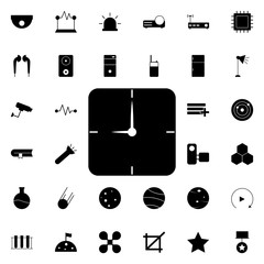 Poster - clock for wall icon. Universal set of web for website design and development, app development