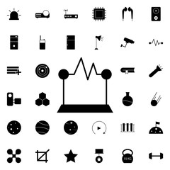 Aufkleber - electricity icon. Universal set of web for website design and development, app development