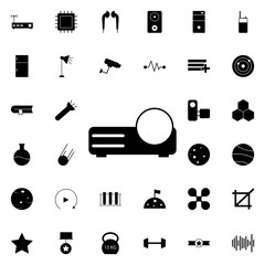 Aufkleber - projector icon. Universal set of web for website design and development, app development