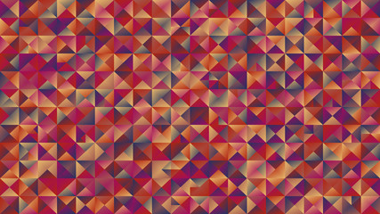 Poster - Geometrical triangle mosaic background - abstract colorful vector graphic design