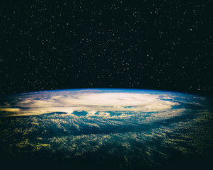 Wall Mural - View of the earth from the cosmos. The elements of this image furnished by NASA.