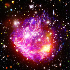 Wall Mural - highly detailed epic galaxy and stars. the elements of this image furnished by nasa.