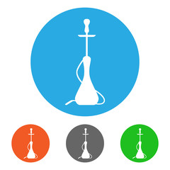 Poster - Arabic hooka pictogram. Icon set. Vector illustration.