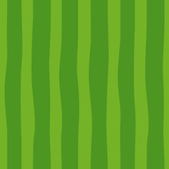 Abstract seamless pattern of smooth vertical green lines, watermelon texture.