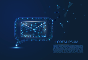 Poster - abstract image of e-mail. mail, letter, email, other concept illustration space