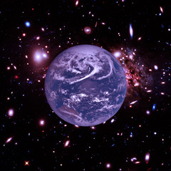 Magnificent earth in outer space. The elements of this image furnished by NASA.