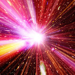 Wall Mural - vivid colorful background with starburst. abstract radial lines fading into background. the elements