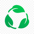 Recycling, Biodegradable recyclable plastic free label vector icon. Eco safe bio recyclable and degradable package stamp logo