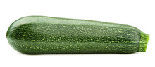Zucchini Isolated On White Background, Clipping Path, Full Depth Of Field